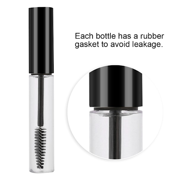 5 färger 10 ml Tom Mascara Tube med ögonfransstav Tom Mascara Behållare Flaska #4