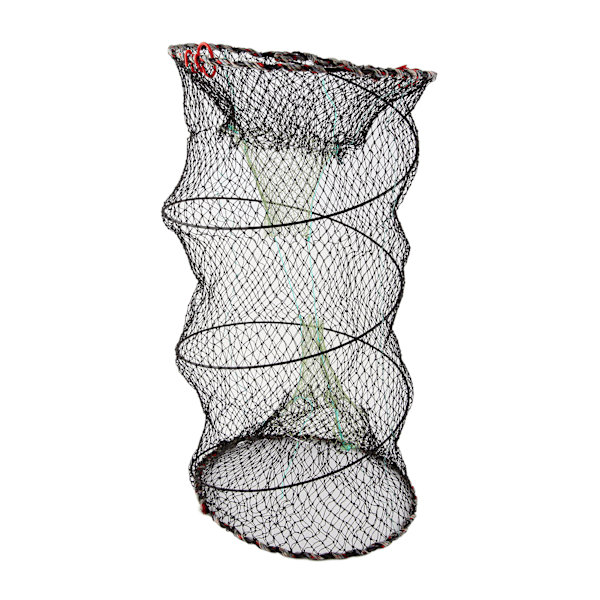 Fjäderbur fiskenät Automatiskt hopfällbart fiskenät Bärbara hållbara fiskeredskap