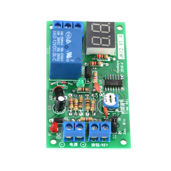 DC12V LED Display Nedtælling Timing Timer Forsinkelse Sluk Relæ Switch Modul