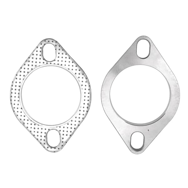 2 stk. 2-bolts 2,5-tommers eksosflens-tilkoblingssett rustfritt stål universal for eksosrør catback-manifolder