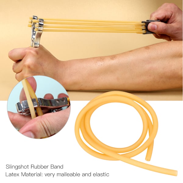 1/10M 6MM * 9MM Slingshots Rörband för jaktskytte(1M)