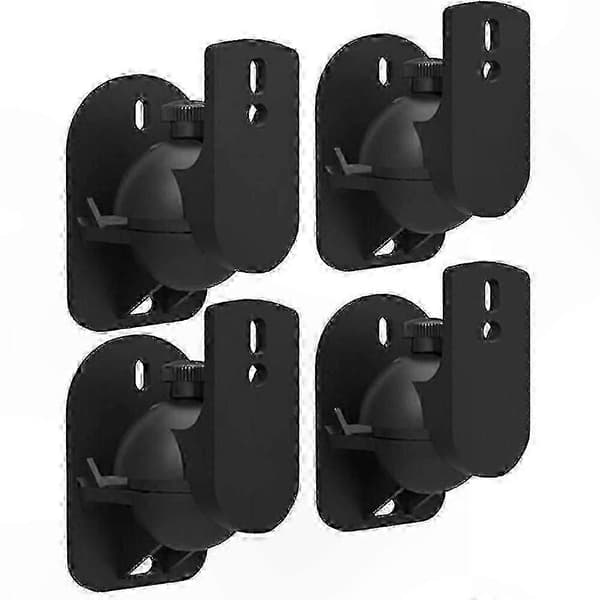 4-pack justerbara högtalarfästen, vägg-/takmontering med vrid- och lutningsfunktion