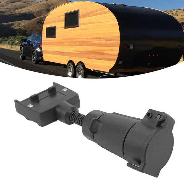 7-polet rund hun til flad han traileradapterstik - nem ledningsforbindelse til campingvognbåd