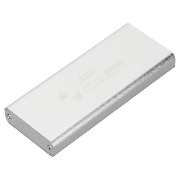 MSATA til USB 3.0 SSD-kabinet Adapter 6 Gbps Overføringshastighed God Varmeafledning SSD-kabinet Conveter-etui til PC