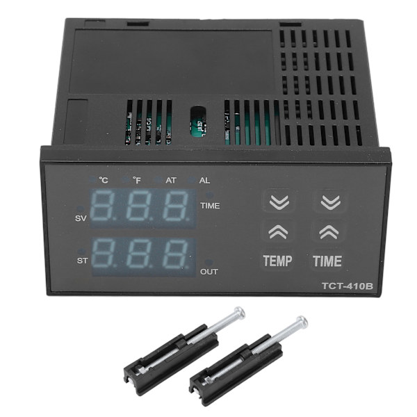 Digital temperaturregulator temperaturtid 2 i 1 digital displaytermostat för värmepressmaskin 100‑240V