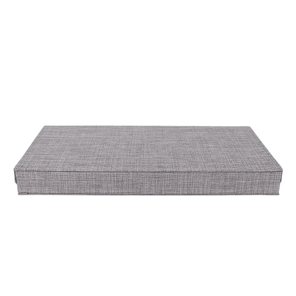 6 Grids Sunglasses Storage Case Flocking Fabric Button Closure Prevent Scratches Glasses Display Box Gray