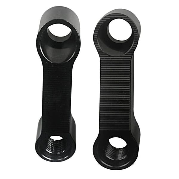 Motorcycle Mirror Extender Motorcycle Rearview Adapter Mirror Riser Extender Black
