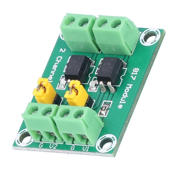 817 Optocoupler Anti Jamming Lightweight Portable 2-Channel Optocoupler Isolation Board