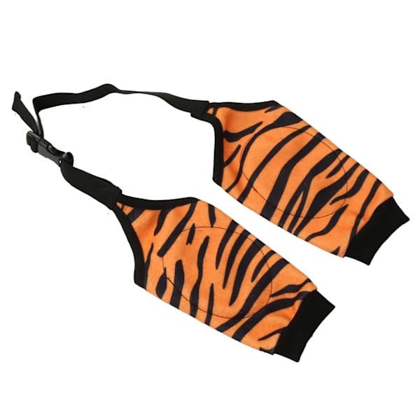 Hund Gendannelsesærmer Tiger Style Blød Elastisk Åndbar Forhindrer Slickning Hund Forben Ærme til Efteroperation Hjem 3XL