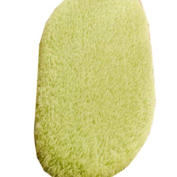 Dörrmatta Oval halksäker inomhusdörr Matta Fuktabsorption Mjuk Bekväm plysch badrumsmatta för kök Sovrum Grön 40x60cm/15,7x23,6in (oval form)