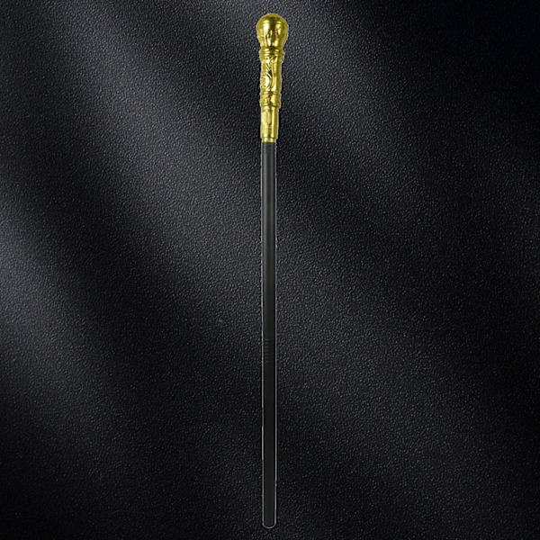 Mystisk Farao Scepter Tilbehør Gammel Egyptisk Stil Personal Scepter Kostume Tilbehør Rekvisitter til Halloween Dress Up Fester Gyldent Rundt Hoved