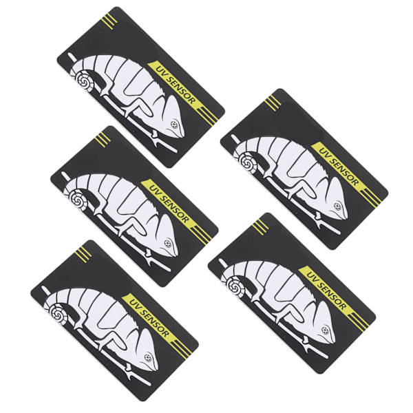 Crawl Pet UV-testi kortti Helppo mittaus Uudelleenkäytettävä pikatesti UVB-anturikortti matelijoiden UV-testauksessa