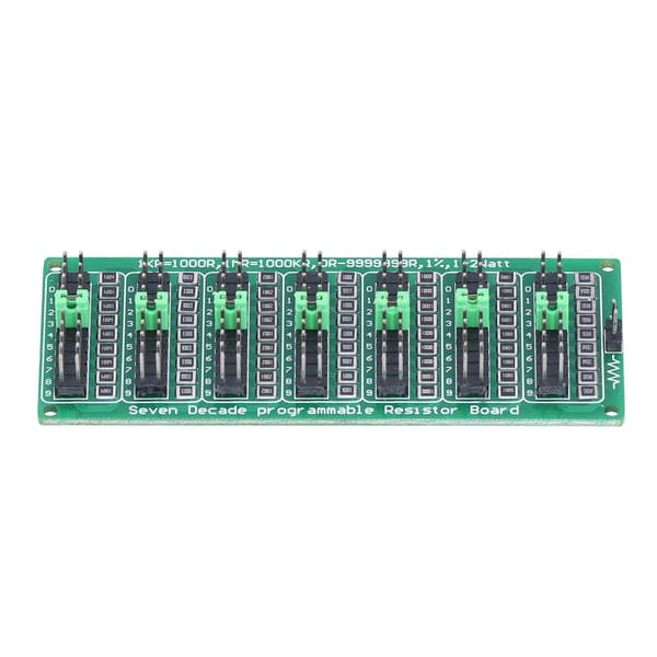 Programmable Resistor Board 1R to 9999999R 8 Sections 0.1R Low Cost Accuracy Electronic Component
