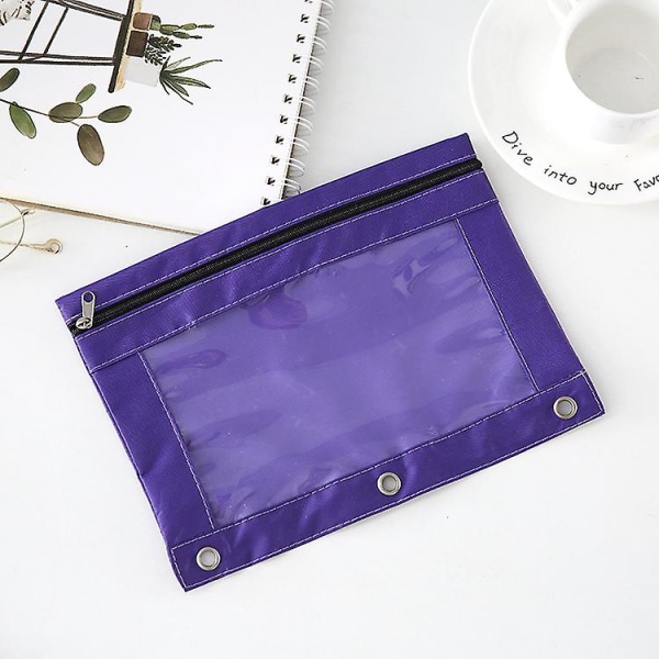 Glidelås oppbevaringsposer Vanntett Oxford-klut Verktøyveske Maskinvareverktøysett Purple