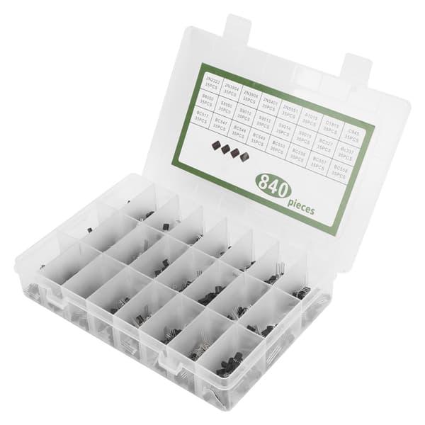 840 stk. effekttransistorkit Triode-sortimentssæt industrielle kontrolkomponenter TO‑92