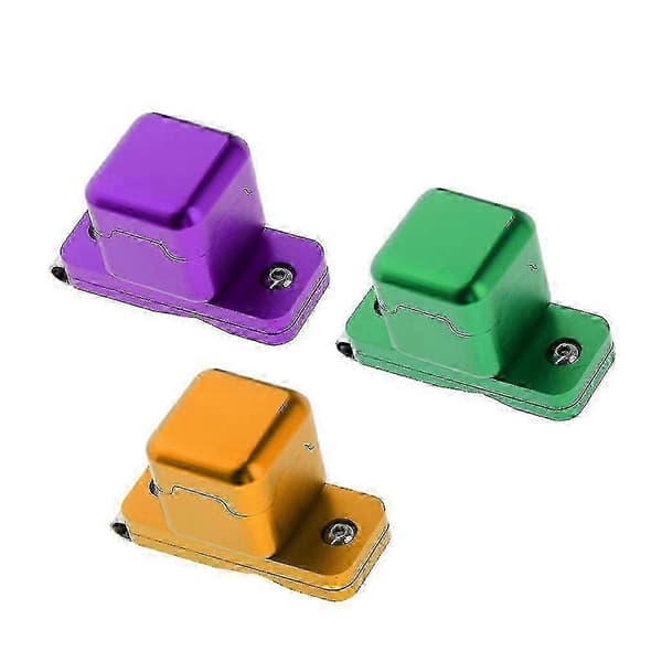 Lilla metal præcisionsbillardkridtholder med bælteclips Purple
