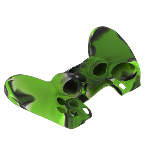 Silikonetui til PS4-controller med greb og beskyttelse mod glid (kamouflagegrøn)