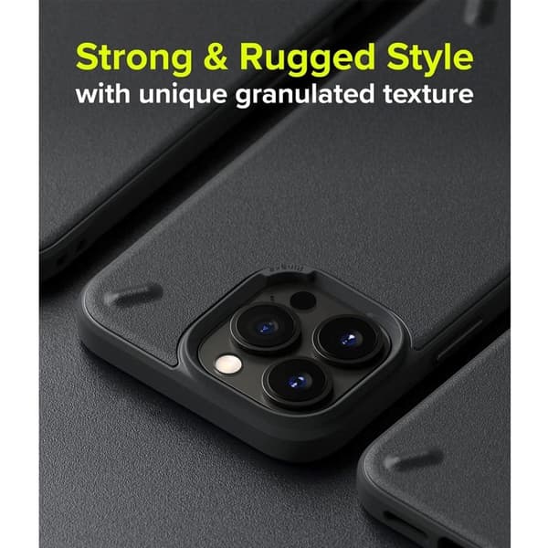 RINGKE ONYX - Kompatibel med iPhone 13 Pro - Mørkegrå Silvergrå silver