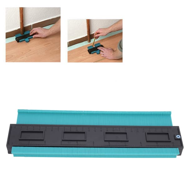 Contour Gauge ABS Plastic Multifunctional Irregular Ruler Woodworking Measuring Tool Green