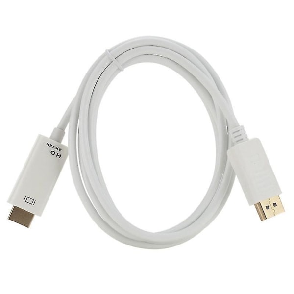Kabeladapter Envejs displayport til kompatibelt HDMI-kabel til skærmprojektor White