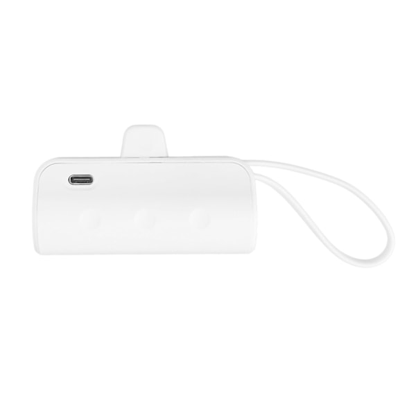 Mini Bärbar laddare Multifunktion Inbyggd kabel för IOS Interface Typ C 2 i 1 Mini USB C Power Bank för nödsituationer