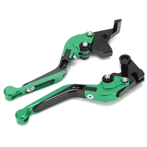 2 stk. Motorcykel Brems- og Koblingsgreb Justerbare CNC Aluminium Legering Udskiftning til YAMAHA XJ6 DIVERSION 2009‑2015 Grøn
