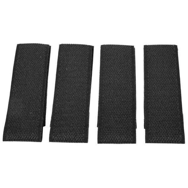 4st krok- och öglelapp Nylon krok och ögla Molle-fäste för träningsväst Jakt skjutspel Svart