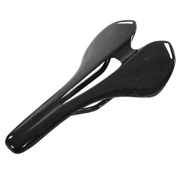 Cykelsittdyna 3K sadelsits ihålig Andas full kolfiber för mountainbike landsvägscykel blank yta