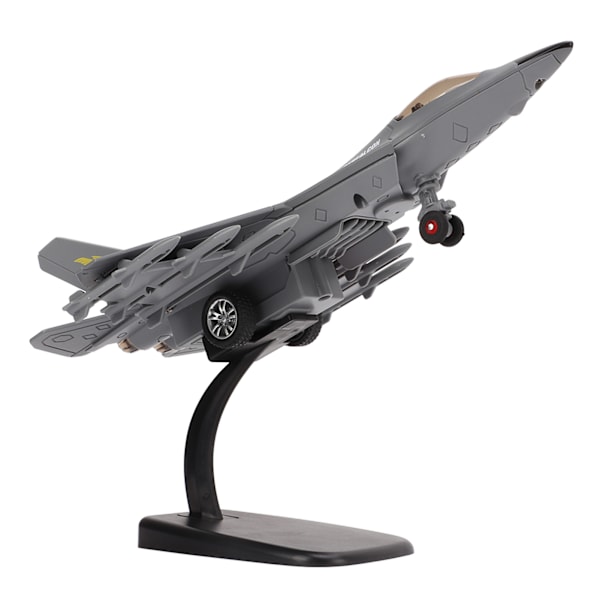 J 31 kinesisk fighter modell hög simulering Pull Back funktion fighter modell leksaker med lätt musik för barn presenter leksaker grå