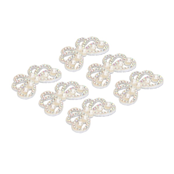 30 stk. Påsyningsemblemer Indsatte Imiterede Perler Rhinestone Let at Bruge Bredt Anvendt Broderi Applikation til Håndværk DIY Projekter
