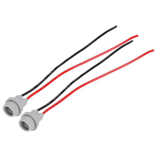 2pcs Lamp Holder Heat Resistant Soft Easy Installation Light Socket Mounting Adapter with Wire
