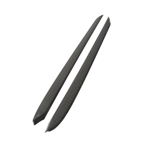 2 stk ABS-karbonfiber innvendig armlene Panelbeskyttelse Trim Fordør Panel Trim Deksel Utbytte for Tesla Model 3