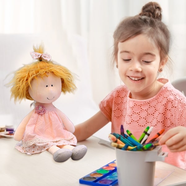 Baby-nukke vaatteilla Söpö pehmeä nukke Kaunis Ragdoll-lelu Käsintehtyjä nukkeja Babytytöt Nukkumiskaveri Joululahja
