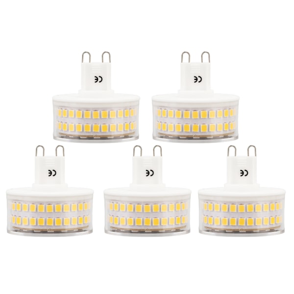 2 ST G9 LED-pære Varmt hvitt lys LED-pære for hengende taklampe vegglampe 3000K 5W 220V