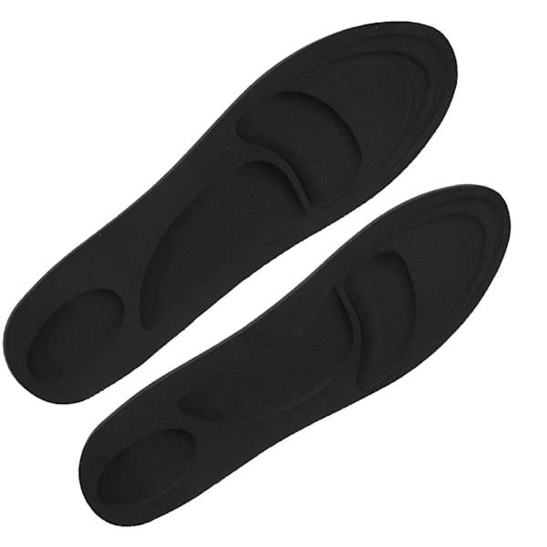 1 par 4D Memory Foam Massage-inläggssulor Svettabsorbering Män Skodyna Skoinsatser