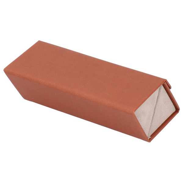 Bärbar solglasögon researrangör förvaringsväska Box för glasögonförvaring DisplayBrown