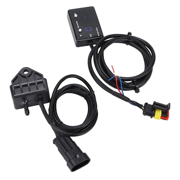 12V Racing Digital Turbo Boost Temp-måler ‑14 til 40 PSI Blå LED Universal til vakuumolietryk