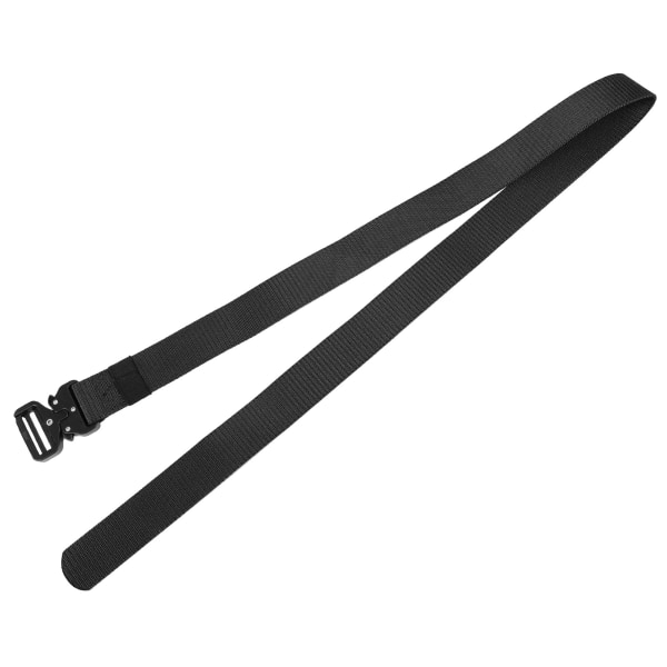Tjock 3,8 cm Legering Nylon Utomhus Multifunktionell Taktik Bergsklättring Träningsbälte Svart