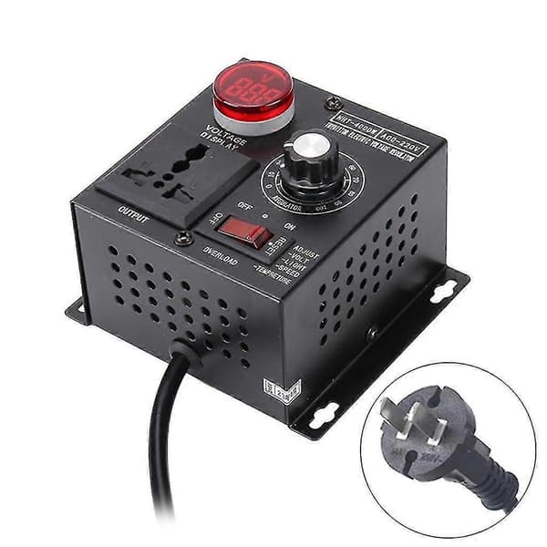 Industriell kvalitet 4000w 220v SCR spänningsregulator variabel hastighetsregulator US Plug