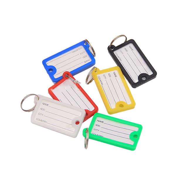 72PCS Keys Identifier Lätt att spela in och identifiera Färgglad PP-nyckeletikett för Office School Home
