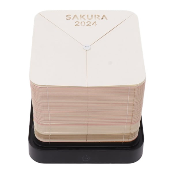 3D Paper Art Calendar Multifunktionell verklighetstrogen dekoration 2024 Kalender Memo Pad för Home Desk Office Rosa