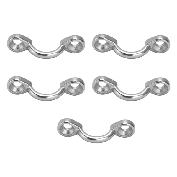 5 stk Dækkøye Beslag Rustfritt Stål 316 Pad Eye Tie Down Ankre Marine Kajakk Padlefeste 5 mm