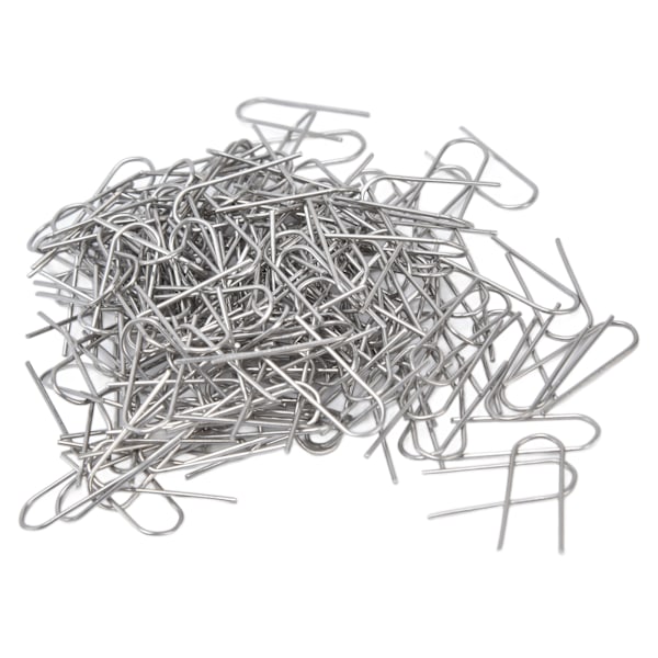 200 stk Wire Jump Rings Nikkel Kromlegering U-formet ringkrog til vedhæng Keramiske smykker Glassmeltning