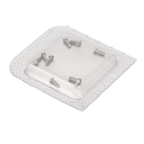 8st mikroklocka reparationsskruvar i rostfritt stål klocka bakstycke skruvar för Ballon Bleu hane 1 X 1,4 X 3,2 mm