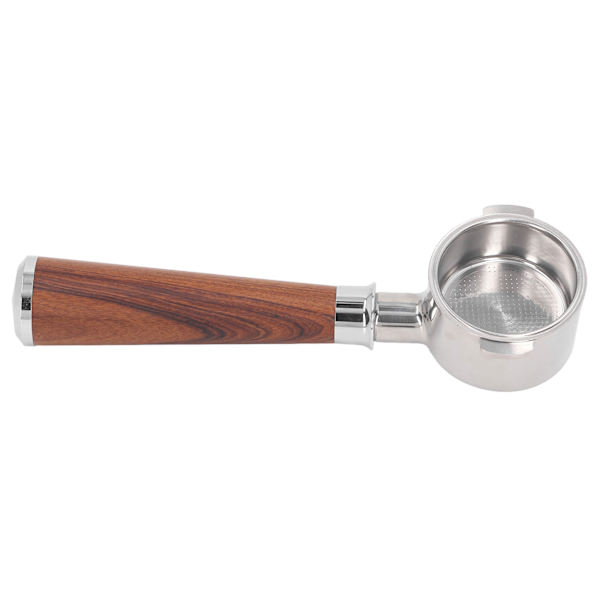 51 mm portafilter 2 korvaa pohjaton kahvikahva ruostumattomasta teräksestä Delonghi ECO310 Thaimaa ruusupuuta