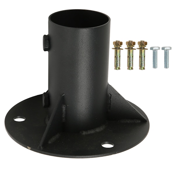 Kædehegn Stolpe Gulvflens Baseflens Tung Solid Stakitstolpe Betonfæste til at holde Stakit Postkasse Flag Runde Stolper 65mm / 2,6in