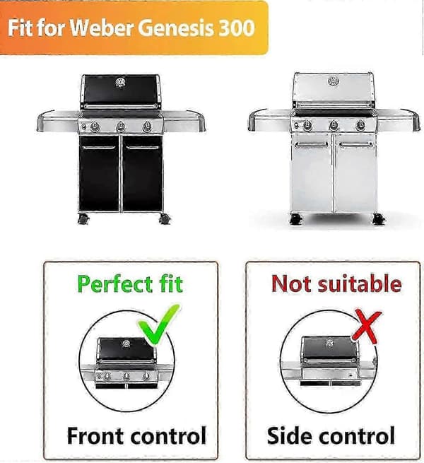 Weber Genesis 300-seriens grillbrenner 19,5 tommer kompatibel med E310 E320 E330 S310 S320 S330