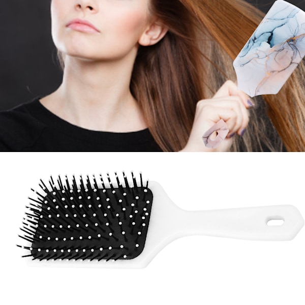 Marmoreret Gasbag Frisørkam Plast Fint Hårbundsmassage Kam Styling ToolThunder and Flash
