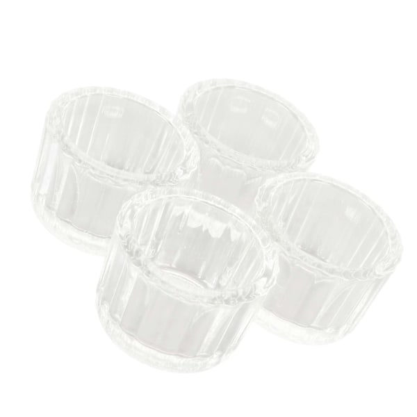 Glas Värmeljushållare Set HM2330601 om 4 Klar Värmeljushållare för Bordsdekoration