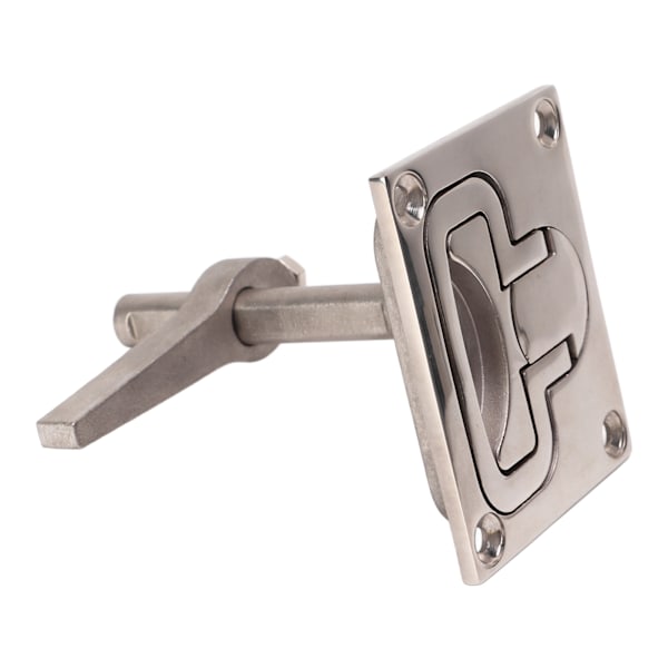 Bådsluse Lukning Flush Pull Gulvspænde Lukning 316 Rustfrit Stål 67x79mm Løftehåndtag Låselukning til Yacht Skib
